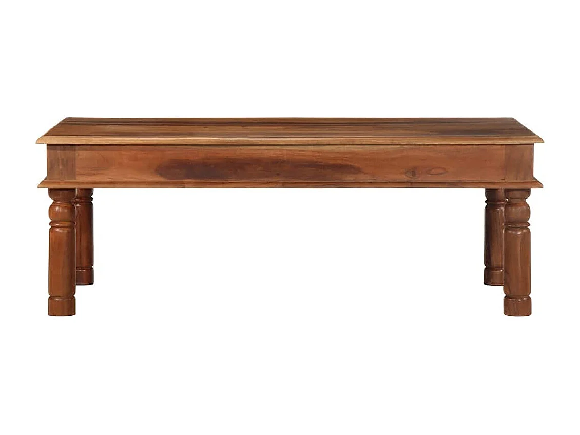 Mesa de centro 110x60x40 cm madeira maciça de acácia