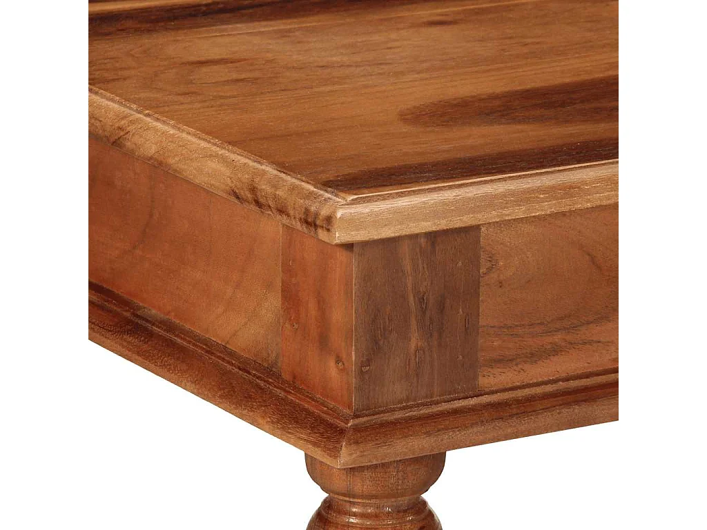 Mesa de centro 110x60x40 cm madeira maciça de acácia