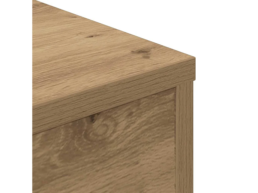 Mesa de centro madera ingeniería roble artisan 55x55x30 cm