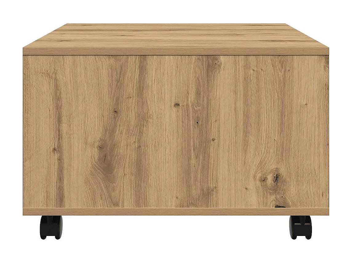 Mesa de centro madera de ingeniería roble artisan 60x60x38 cm