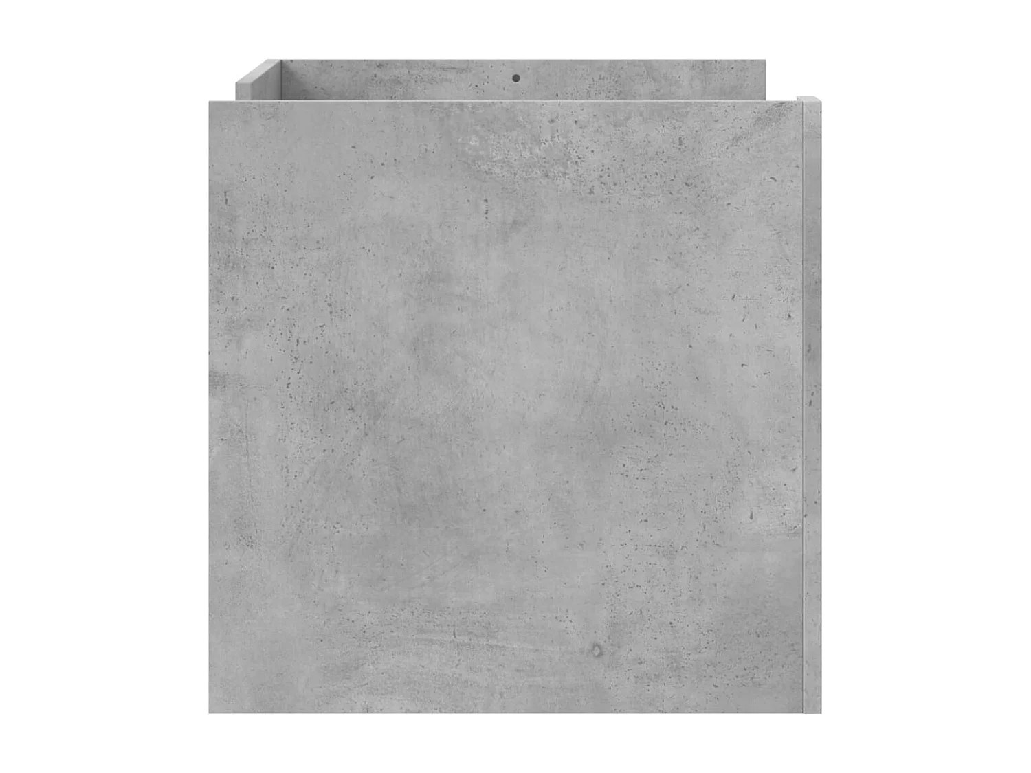 Table basse gris béton 80x50x50 cm bois d'ingénierie