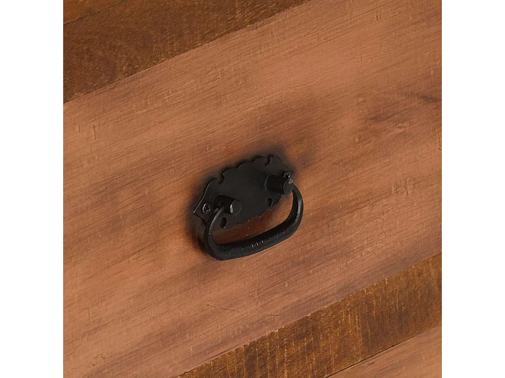 Table basse avec 2 tiroirs 90x40x50 cm bois solide de manguier