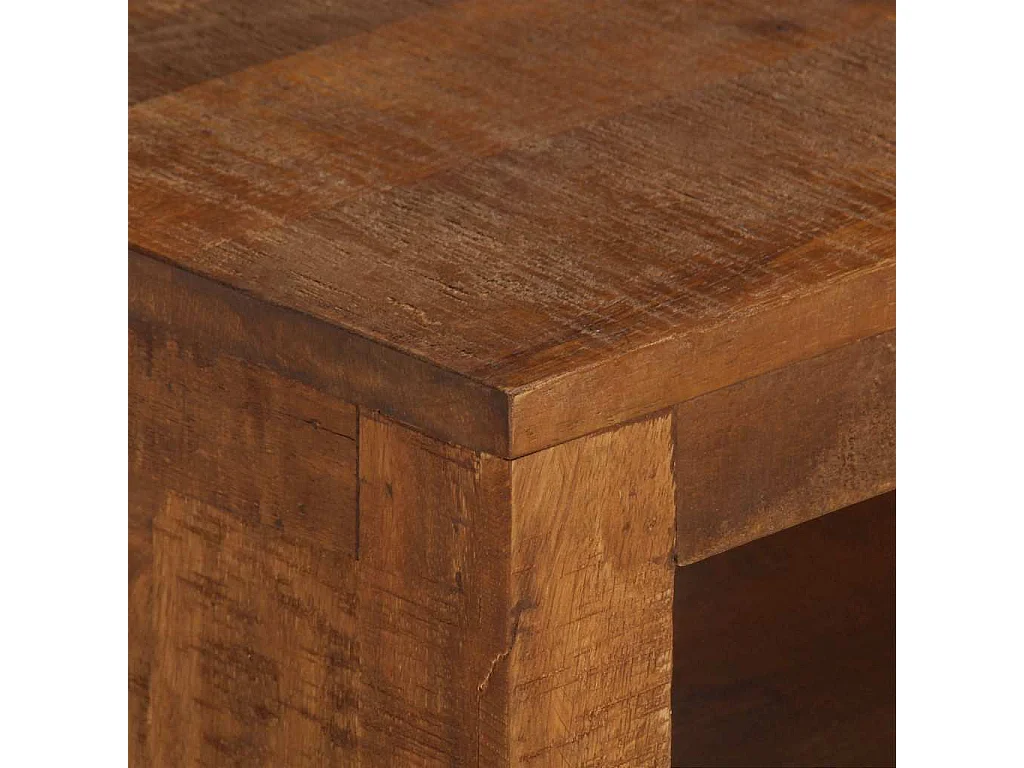 Table basse avec 2 tiroirs 90x40x50 cm bois solide de manguier