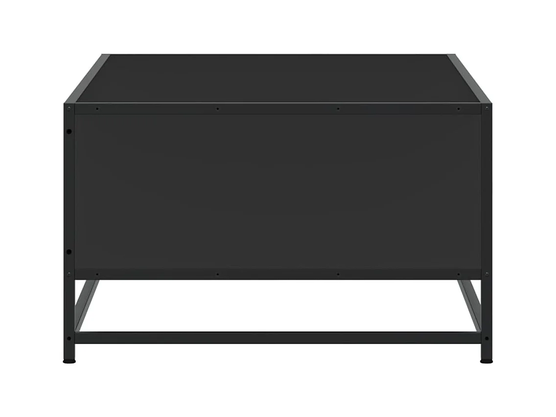 Table basse noir 100x57x35 cm bois d'ingénierie et métal