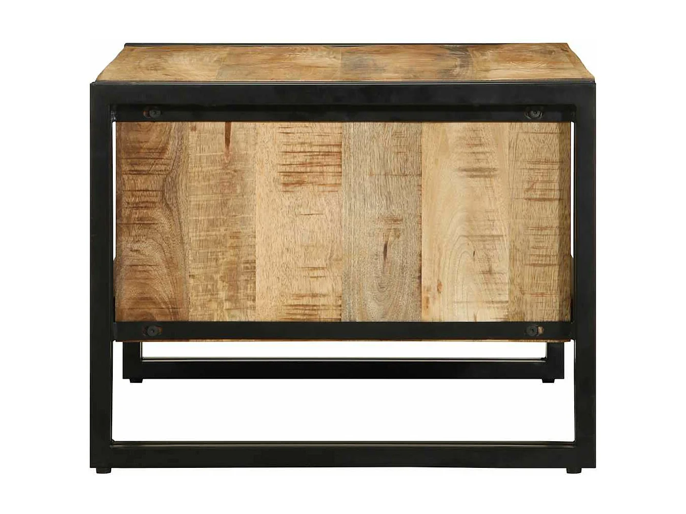 Table basse 70x50x38 cm bois de manguier massif brut