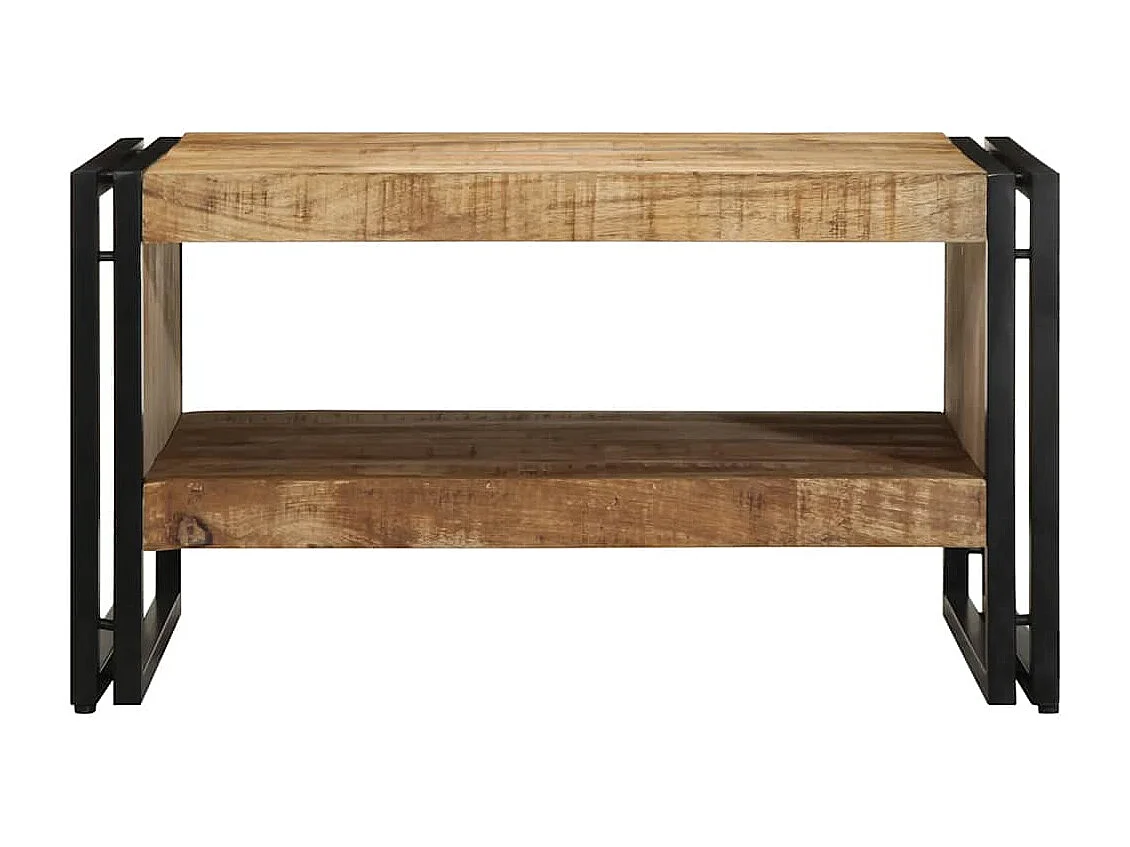 Table basse 70x50x38 cm bois de manguier massif brut
