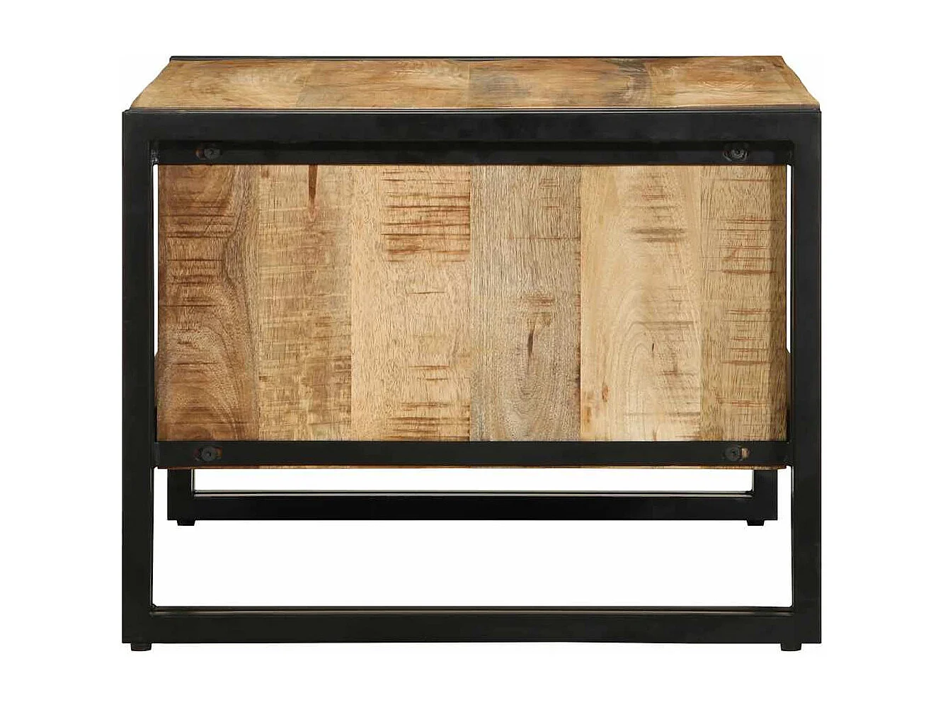 Table basse 70x50x38 cm bois de manguier massif brut