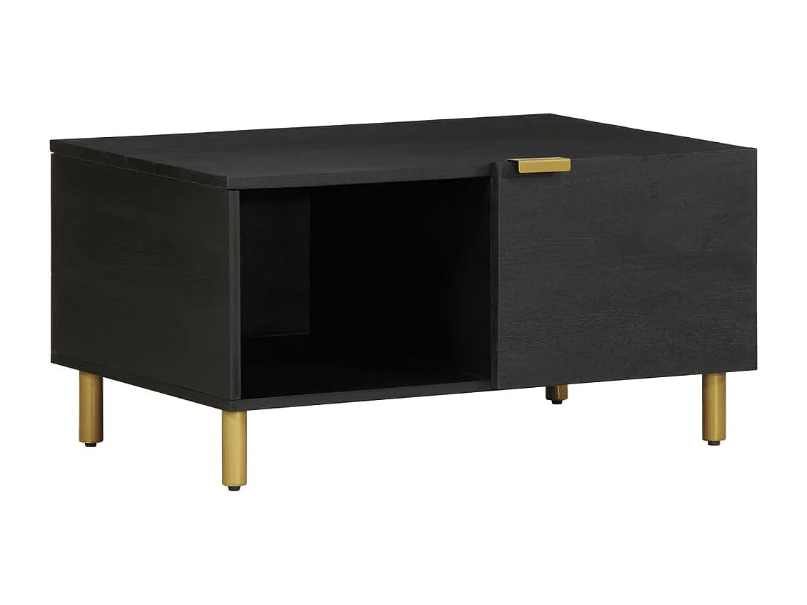 Table basse Noir 80x50x40 cm Bois d'ingénierie