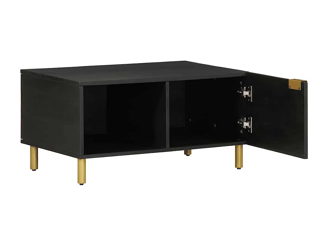 Table basse Noir 80x50x40 cm Bois d'ingénierie