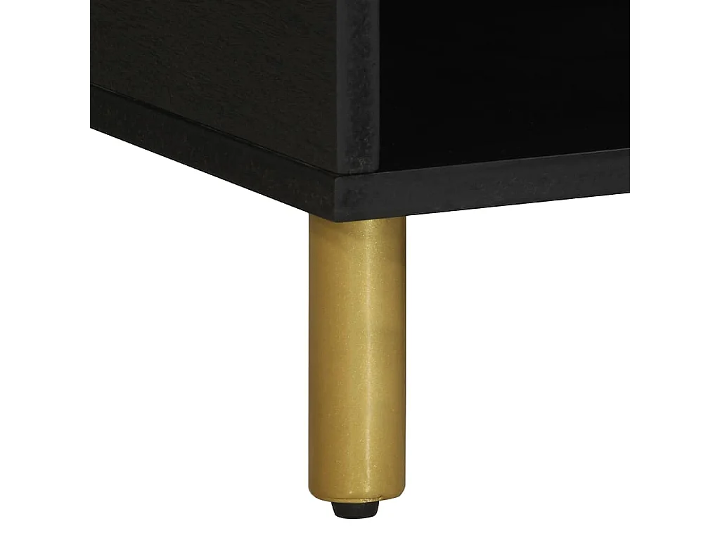 Table basse Noir 80x50x40 cm Bois d'ingénierie