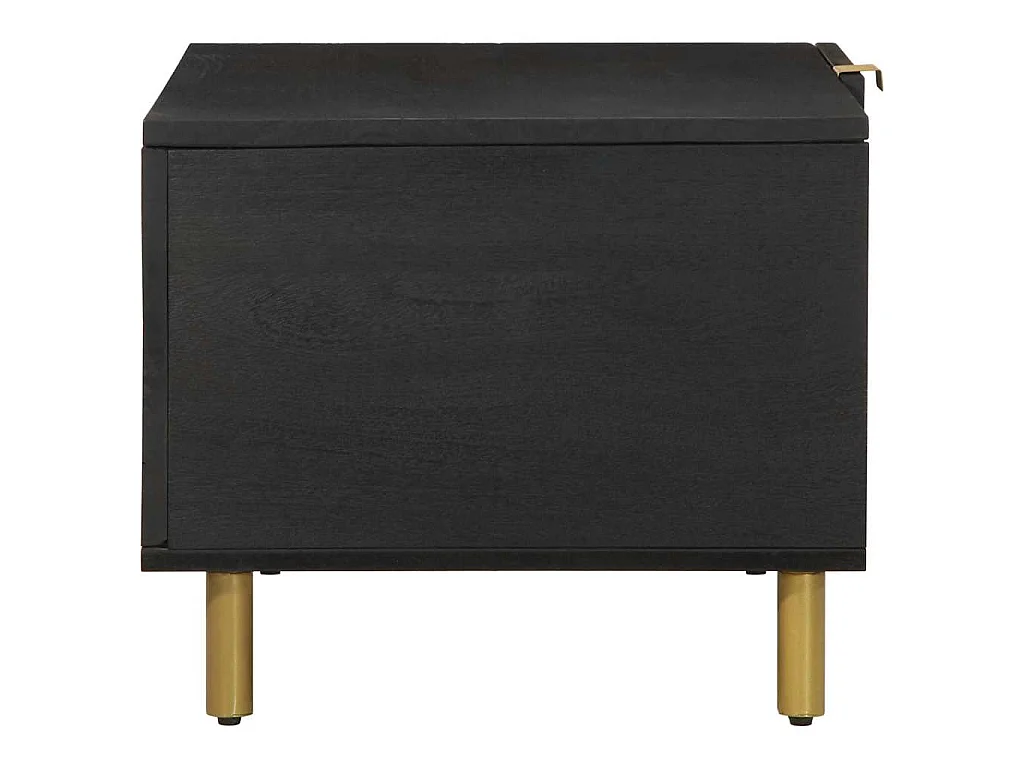 Table basse Noir 80x50x40 cm Bois d'ingénierie