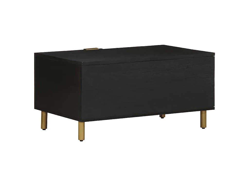 Table basse Noir 80x50x40 cm Bois d'ingénierie