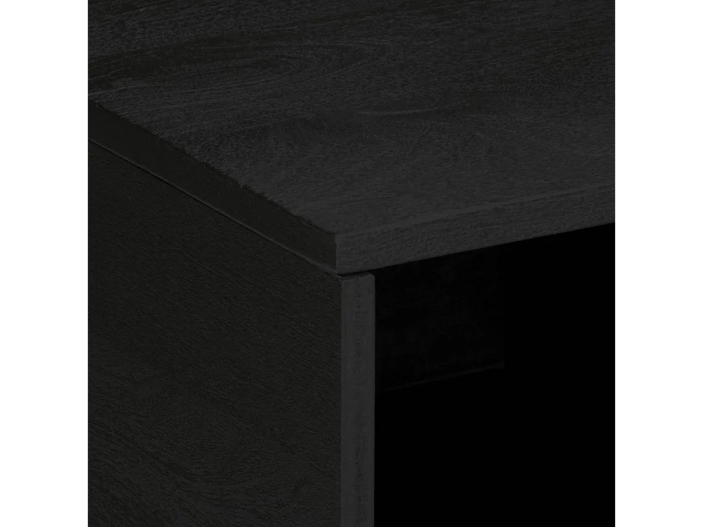 Table basse Noir 80x50x40 cm Bois d'ingénierie
