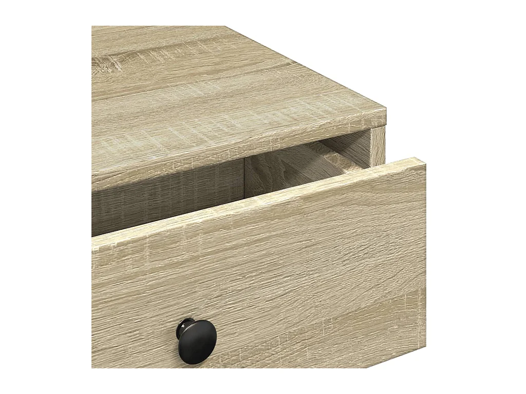 Table basse Chêne sonoma 90x90x28 cm Aggloméré