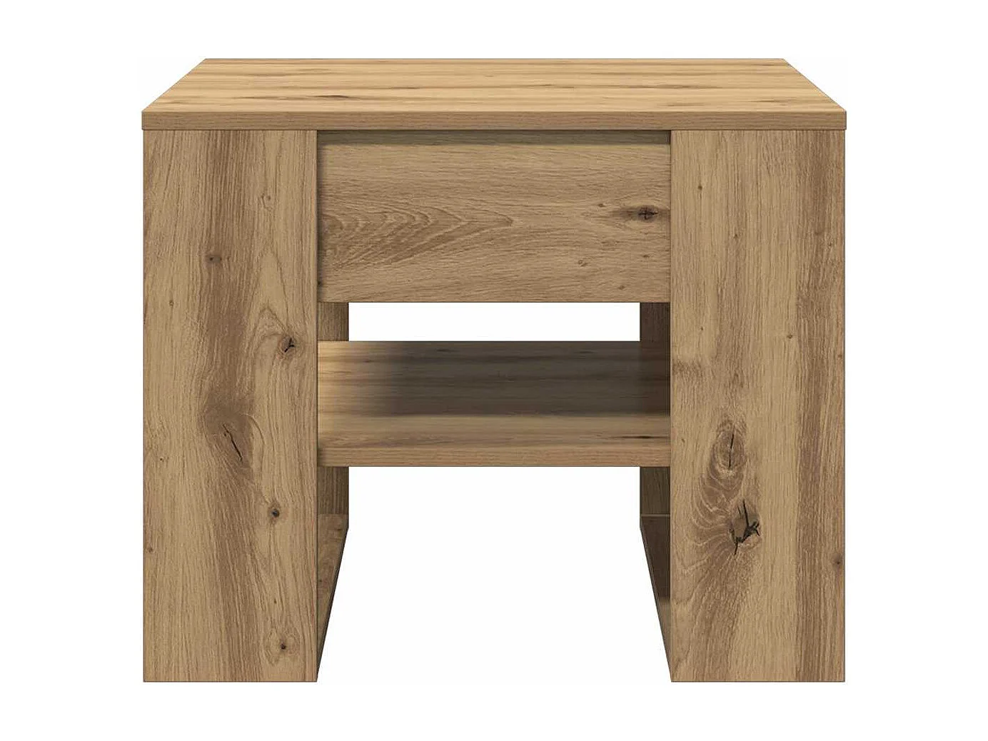 Mesa de centro 55,5x55x45 cm deriv. madeira carvalho artisiano