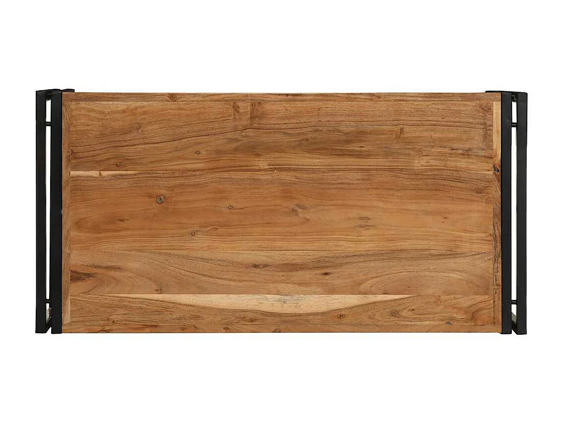 Mesa de centro 100x50x35 cm madera maciza acacia