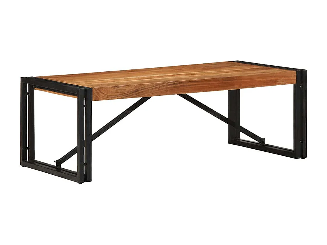 Mesa de centro 100x50x35 cm madera maciza acacia