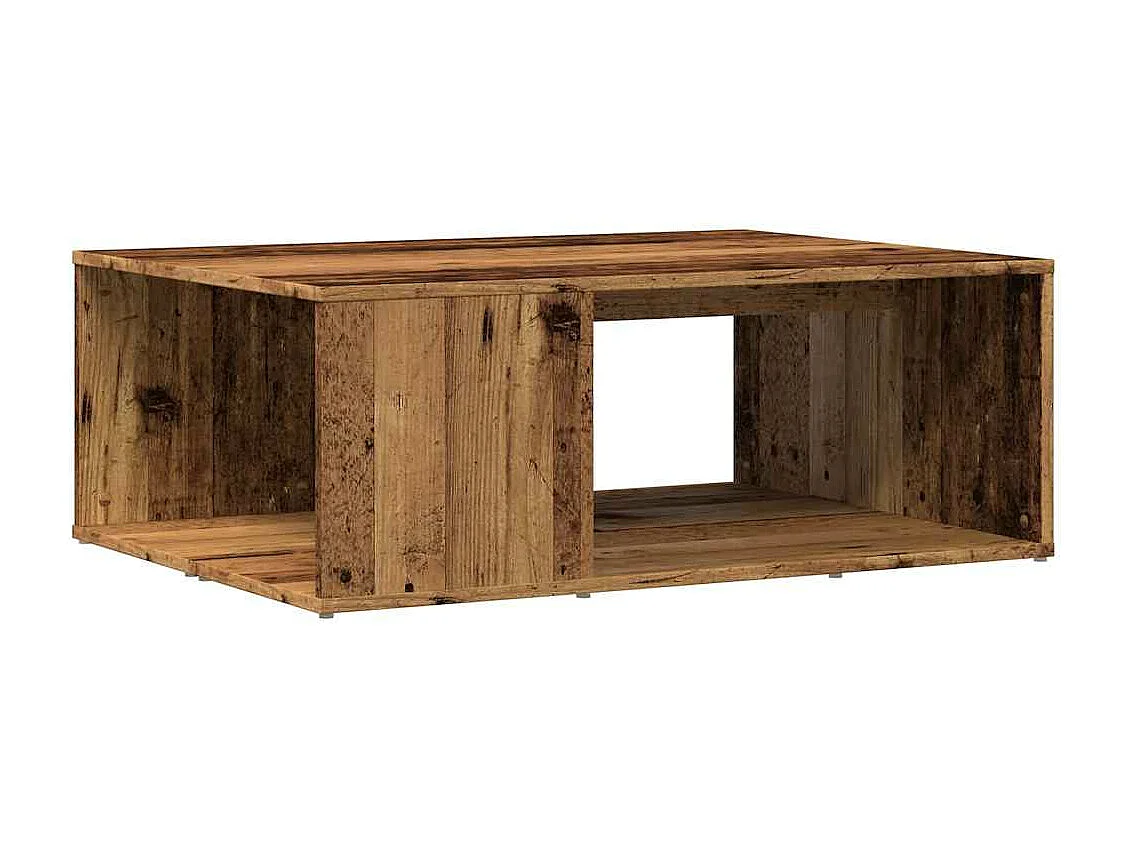 Table basse vieux bois 90x67x33 cm bois d'ingénierie