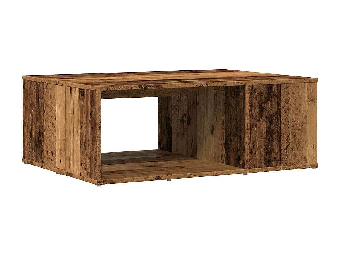 Table basse vieux bois 90x67x33 cm bois d'ingénierie