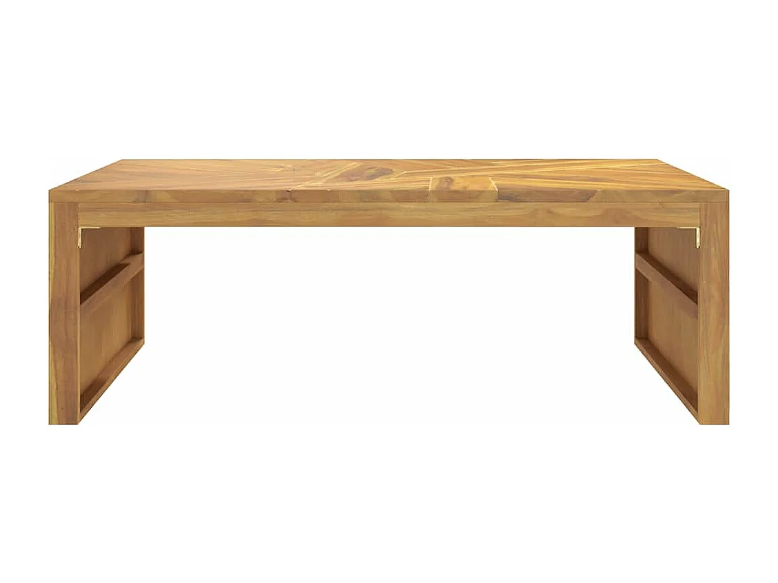 Table basse 110x60x38 cm bois de teck solide