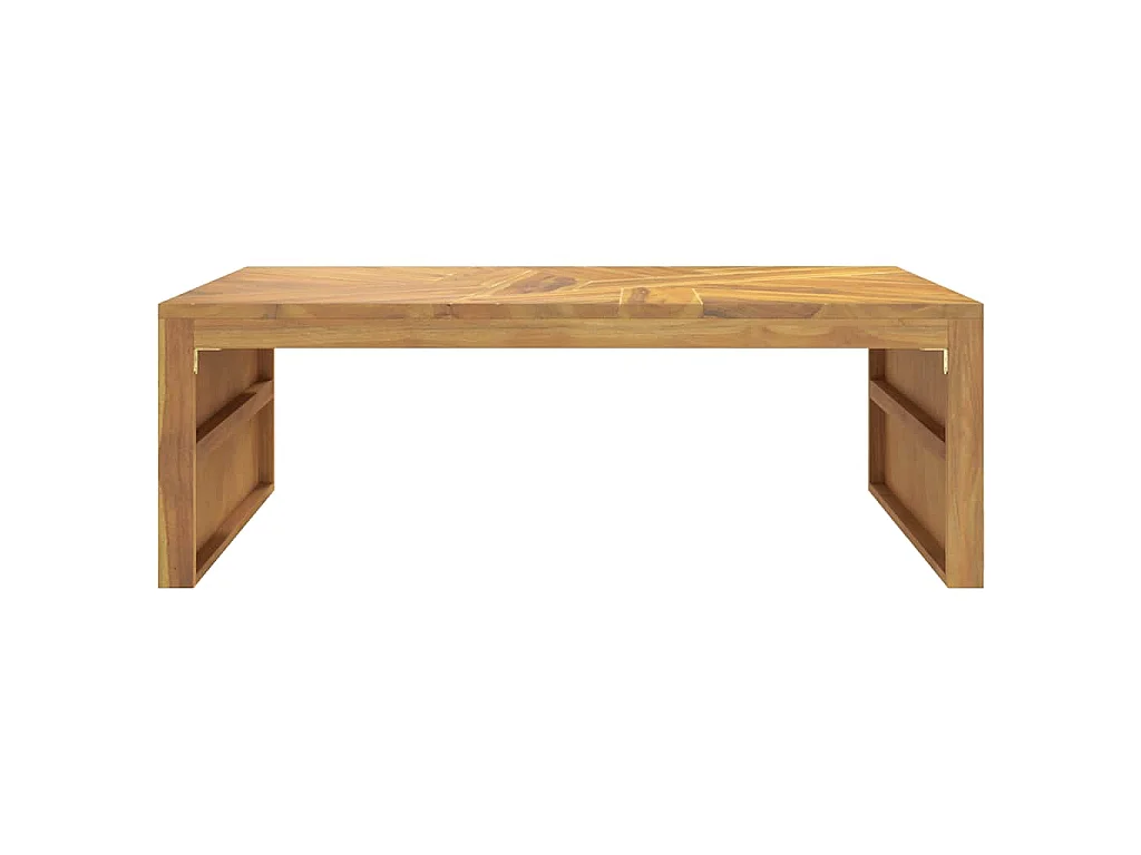 Mesa de centro madera maciza de teca 110x60x38 cm
