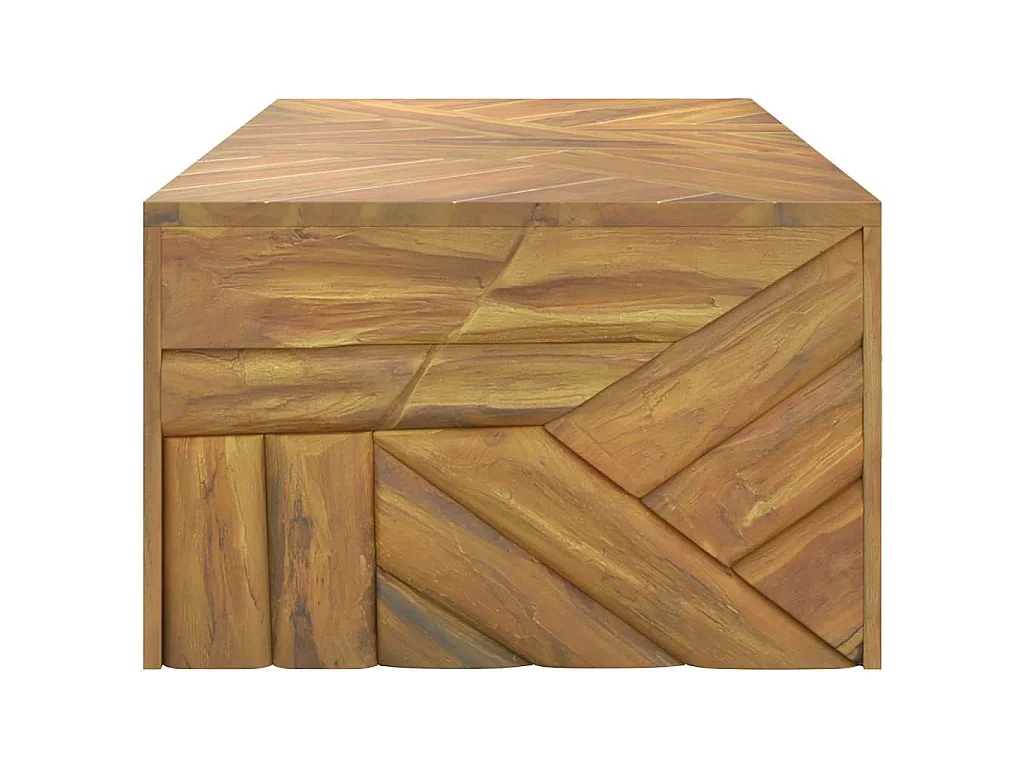 Wandtafel 110x60x38 cm massief teakhout