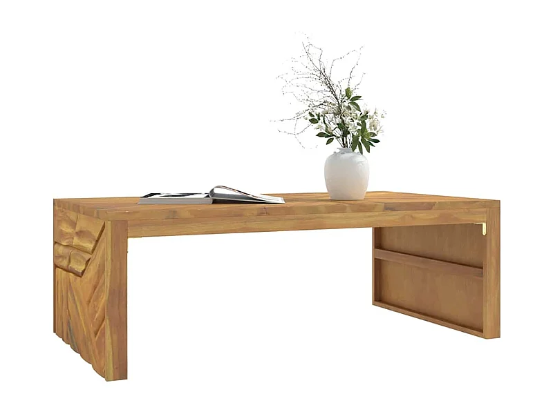 Couchtisch 110x60x38 cm Massivholz Teak
