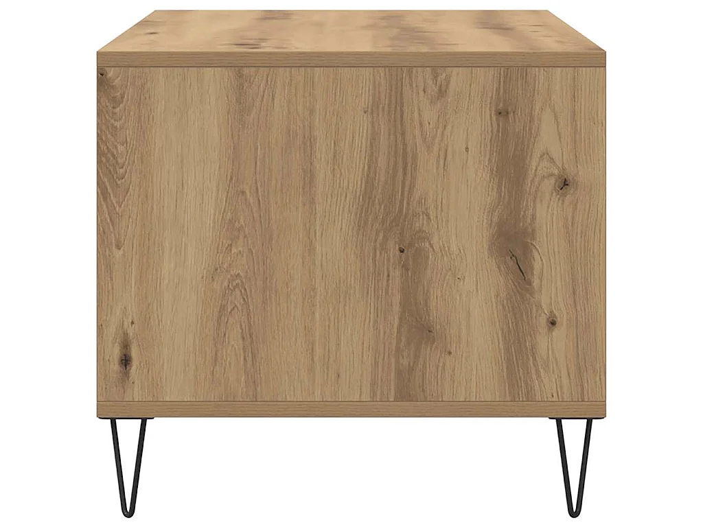 Tavolino Salotto Rovere Artigianale 90x49x45 cm Multistrato