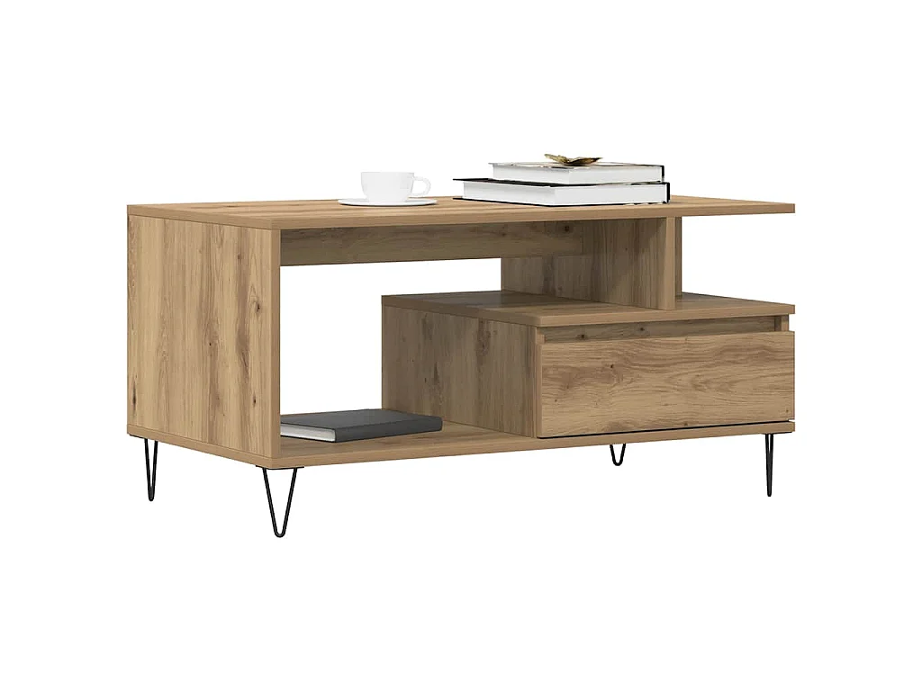 Couchtisch Artisan-Eiche 90x49x45 cm Holzwerkstoff
