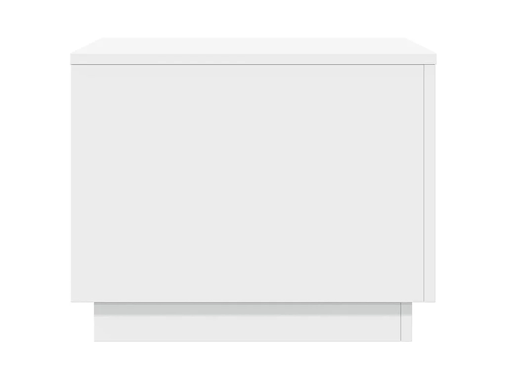 Salontafel met LED-verlichting 50x50x40 cm wit