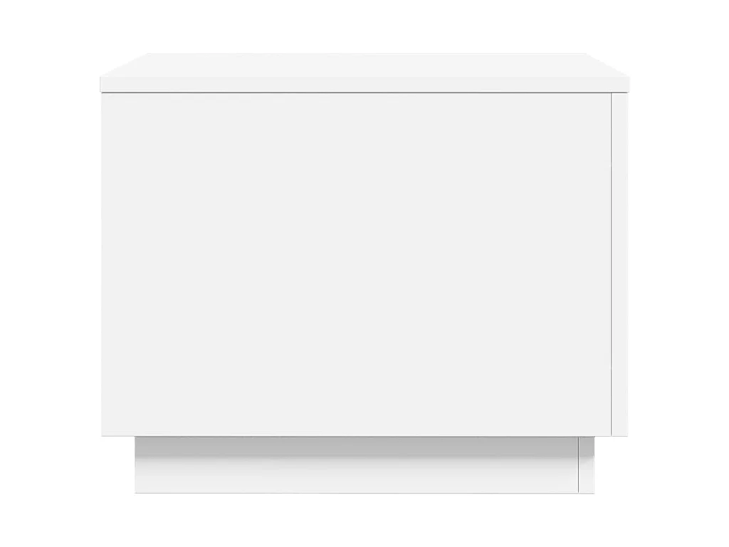 Salontafel met LED-verlichting 50x50x40 cm wit