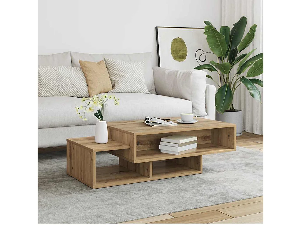 Couchtisch Artisan-Eiche 105x55x32 cm Holzwerkstoff
