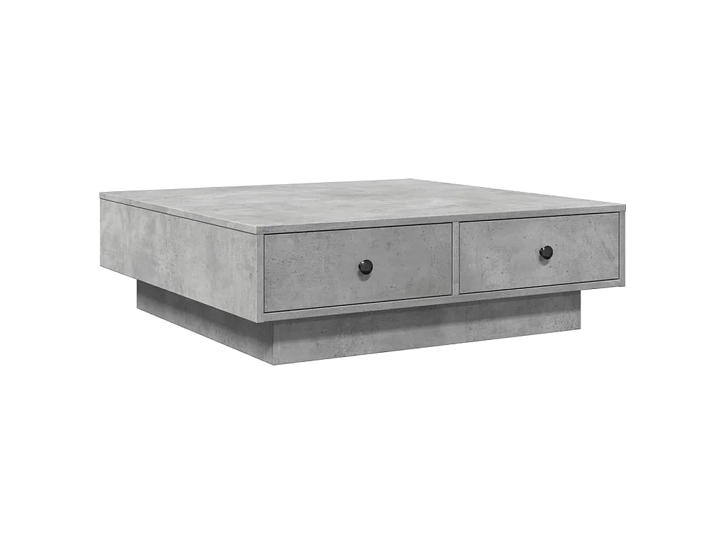 Salontafel 90x90x28 cm spaanplaat betongrijs