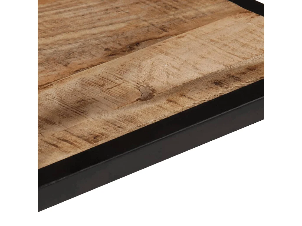 Table basse 35x35x30 cm bois de manguier massif brut