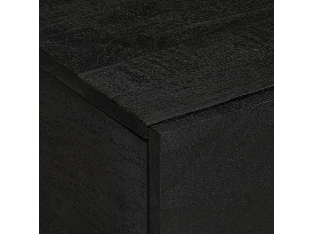 Table basse Noir 80x50x40 cm Bois d'ingénierie