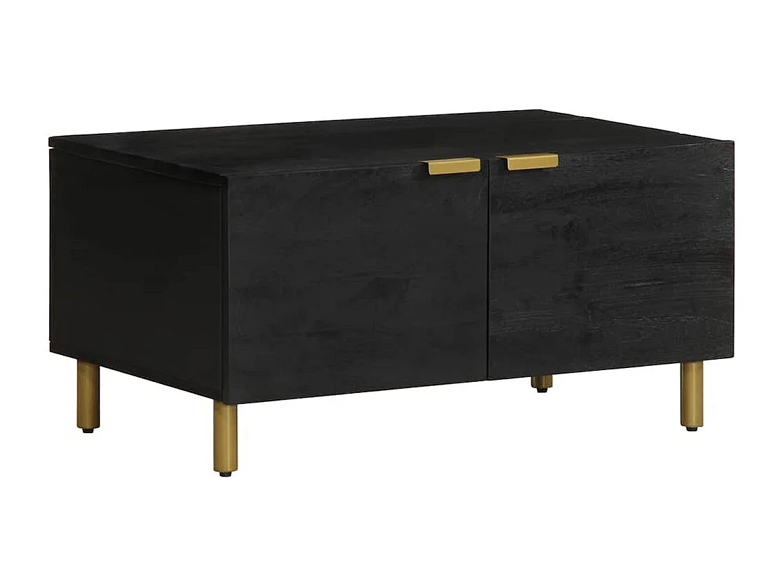 Table basse Noir 80x50x40 cm Bois d'ingénierie