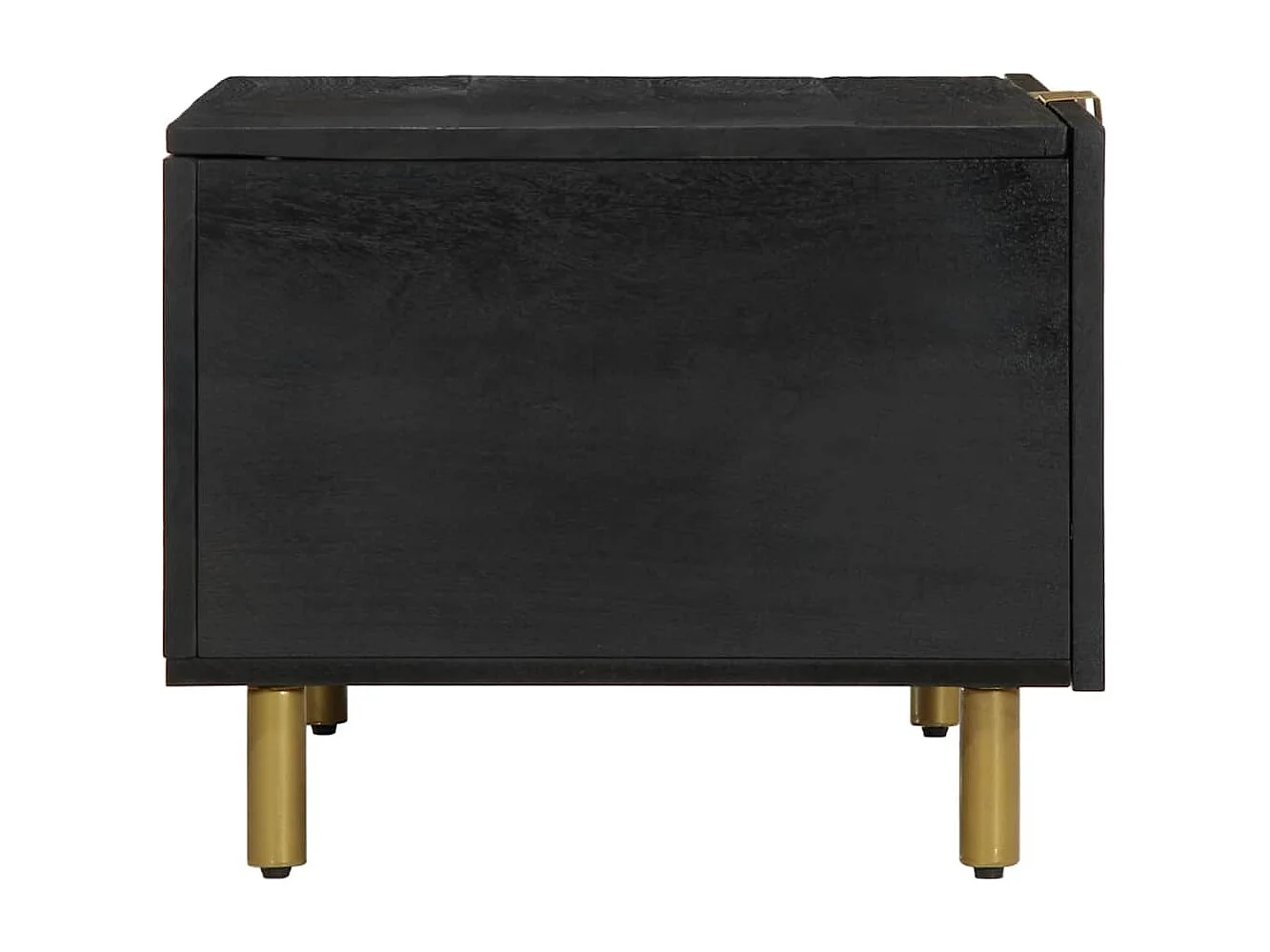 Table basse Noir 80x50x40 cm Bois d'ingénierie