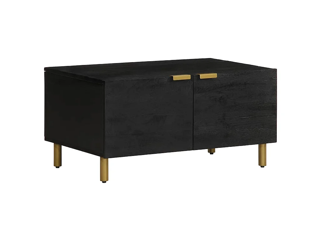 Table basse Noir 80x50x40 cm Bois d'ingénierie