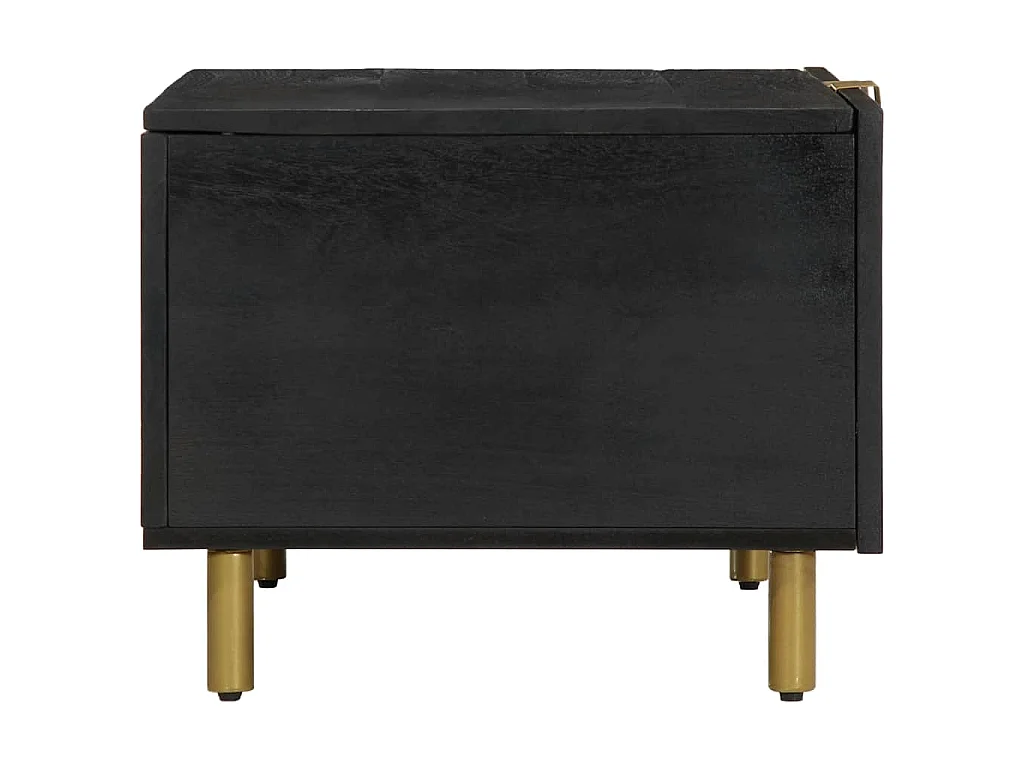 Table basse Noir 80x50x40 cm Bois d'ingénierie