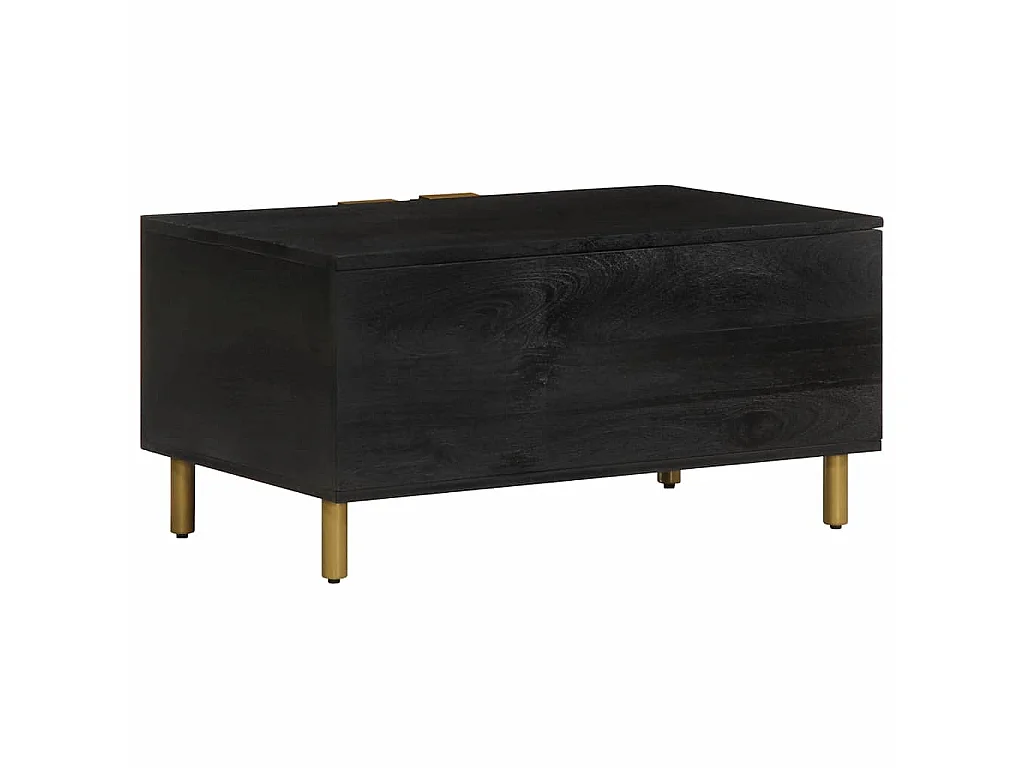 Table basse Noir 80x50x40 cm Bois d'ingénierie