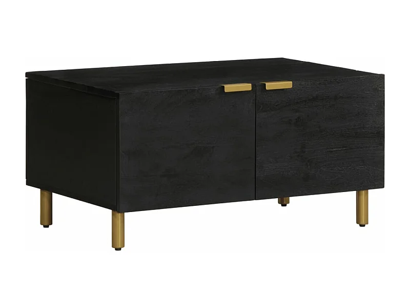 Salontafel 80x50x40 cm bewerkt hout zwart