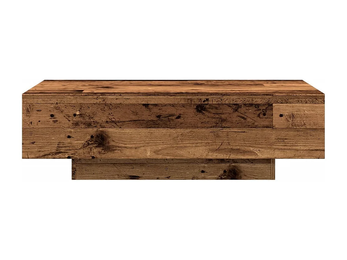 Table basse vieux bois 100x49,5x31 cm bois d'ingénierie