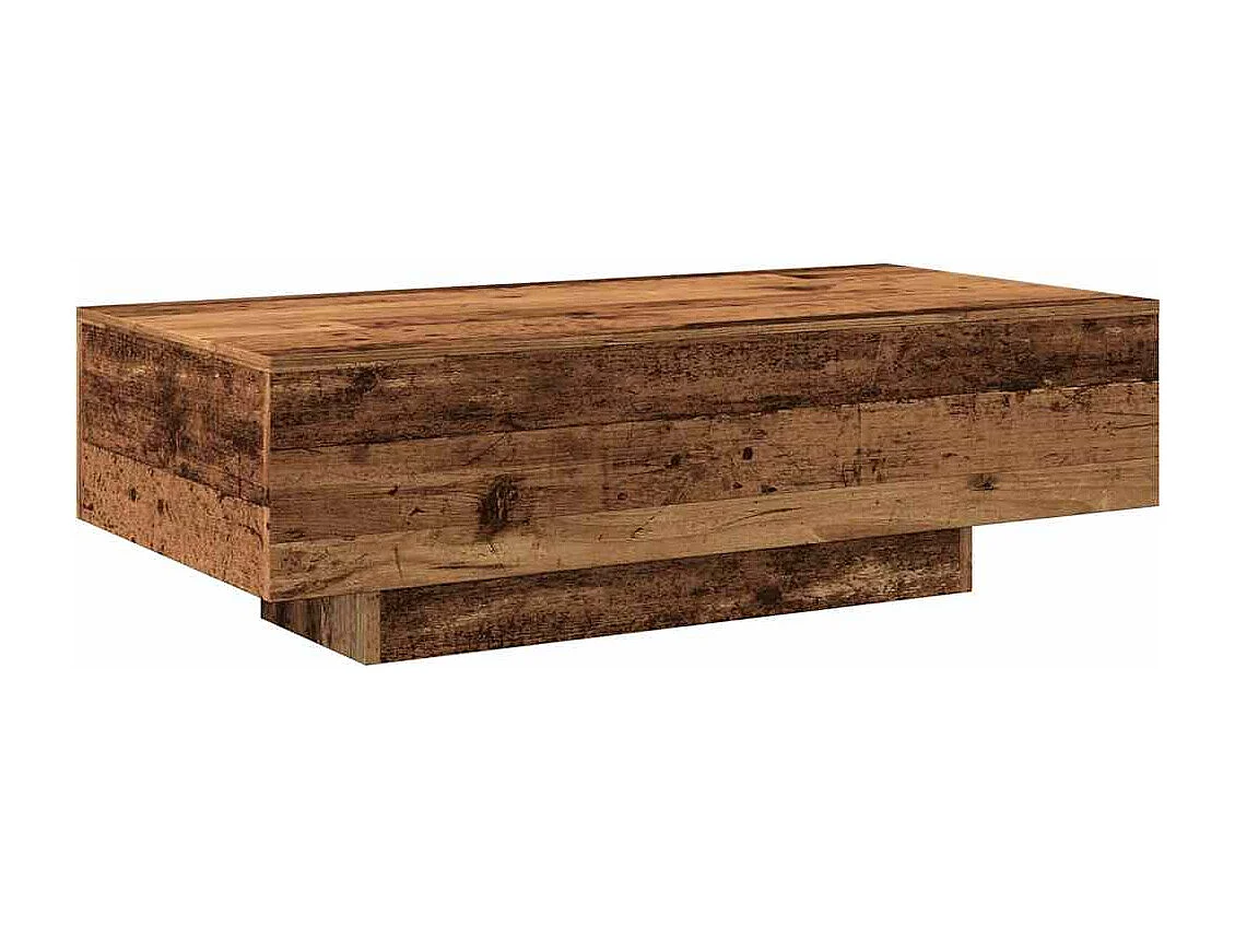 Table basse vieux bois 100x49,5x31 cm bois d'ingénierie