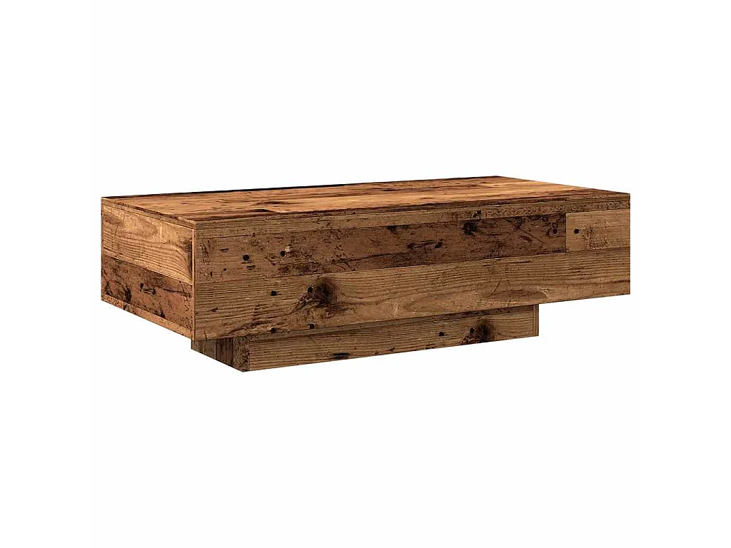 Table basse vieux bois 100x49,5x31 cm bois d'ingénierie