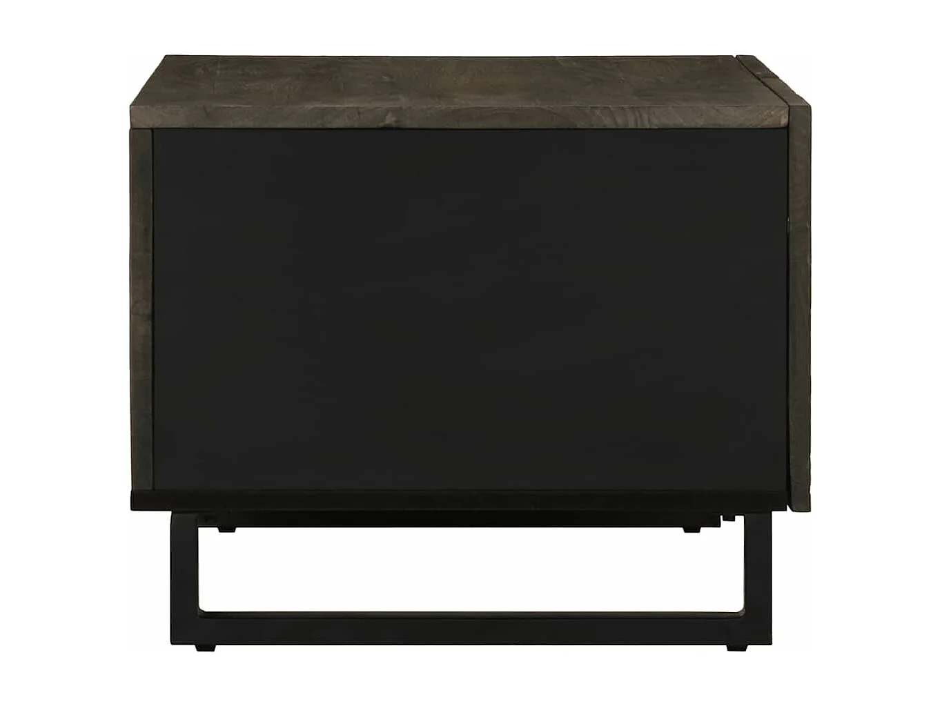 Mesa de centro 80x50x40 cm madeira de mangueira maciça preto