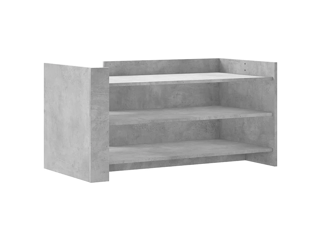 Couchtisch Betongrau 100x50x50 cm Holzwerkstoff