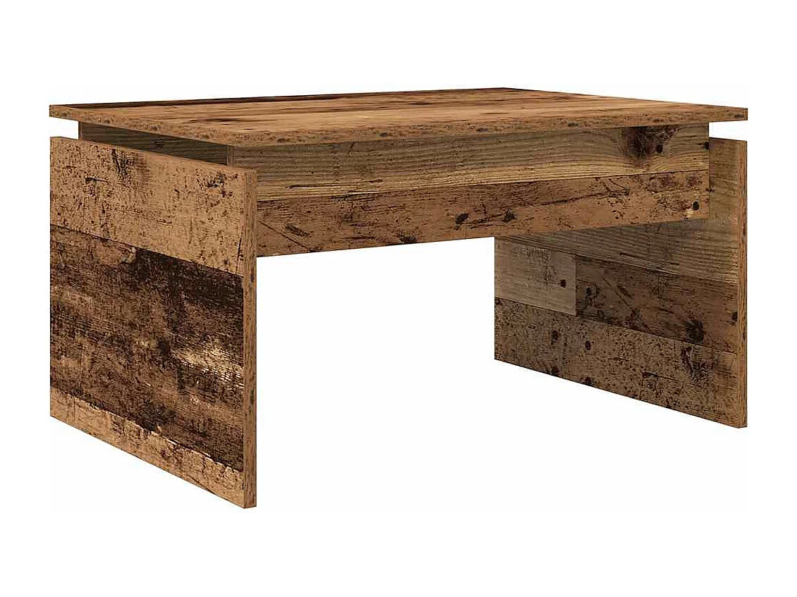 Tavolino da Salotto Legno Antico 68x50x38 cm in Truciolato