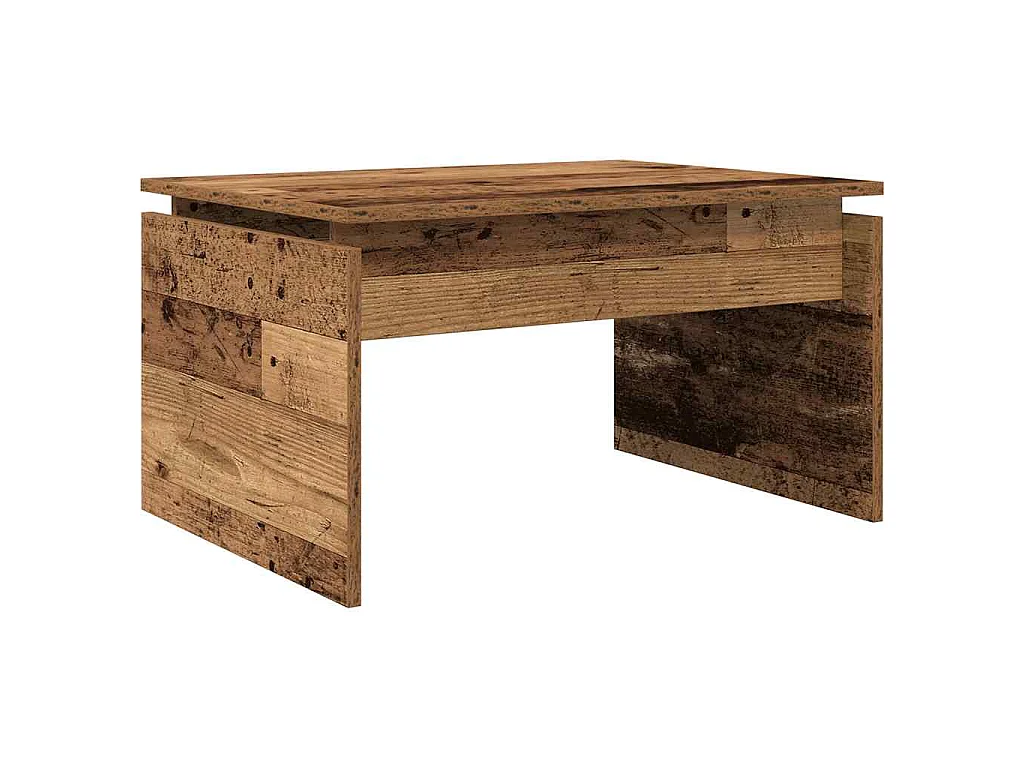 Table basse vieux bois 68x50x38 cm bois d'ingénierie