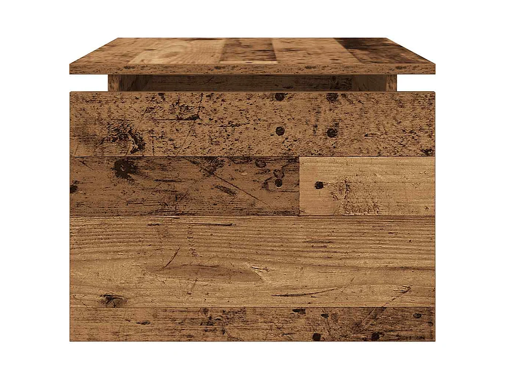 Mesa de centro madera contrachapada madera vieja 68x50x38 cm