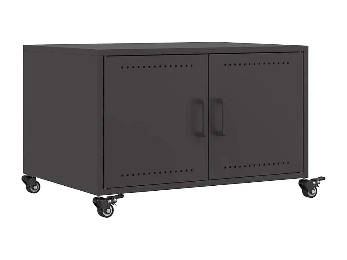 Salontafel 68x50x43,5 cm staal zwart